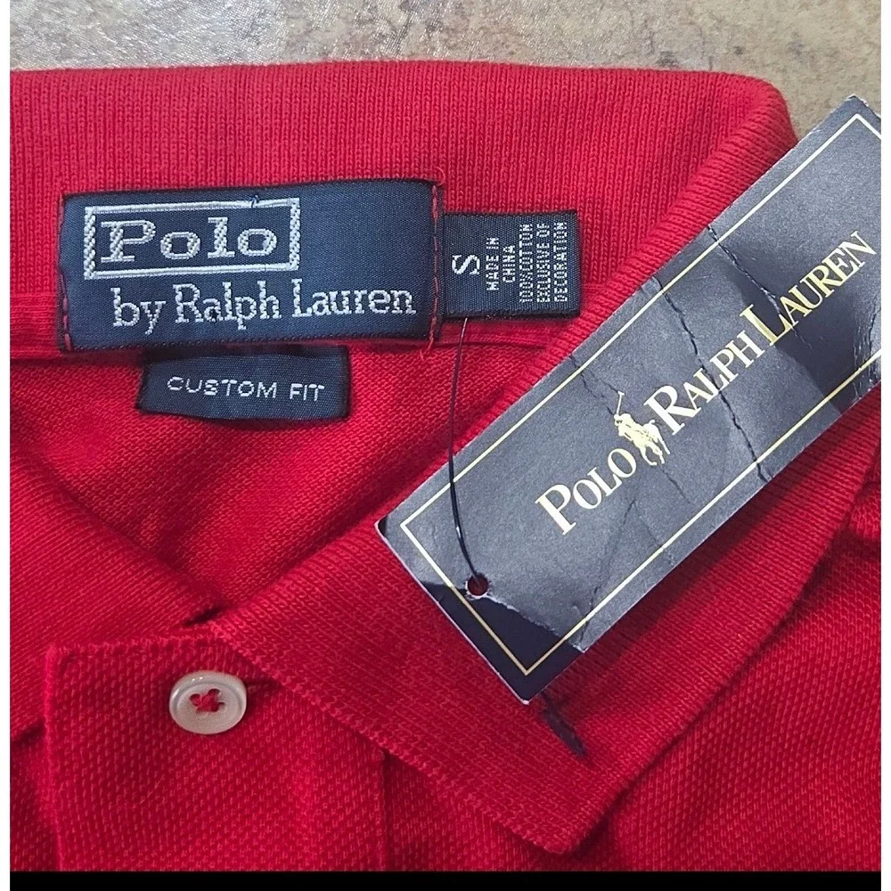 NWT Polo Ralph Lauren Big Pony Polo Shirt Mens S Red Short Sleeve Cotton